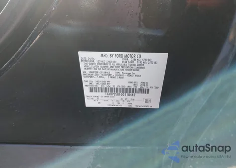 2016 Ford Taurus Sel z USA, uszkodzony, nr VIN 1FAHP2E81GG118462